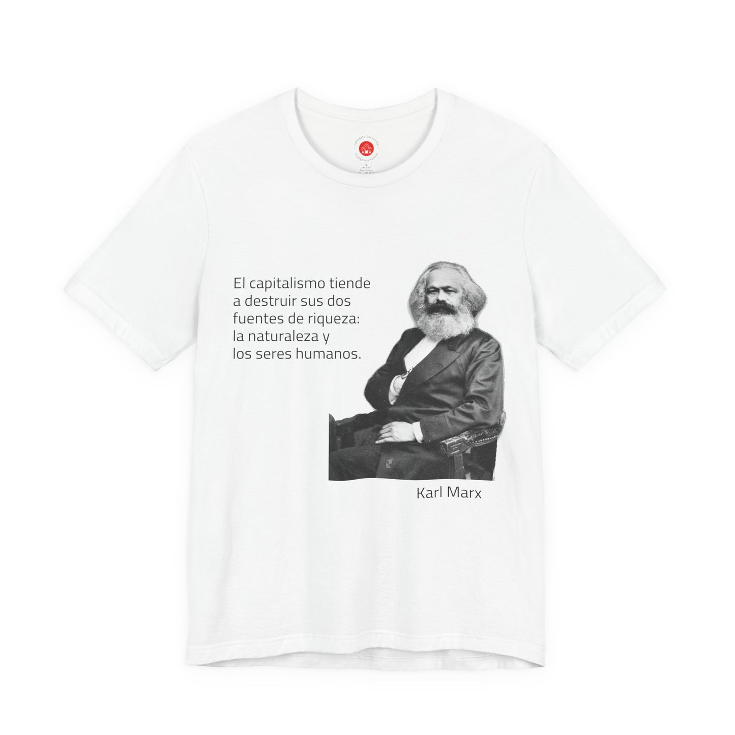 camiseta karl marx capitalismo destruye socialismo mexico