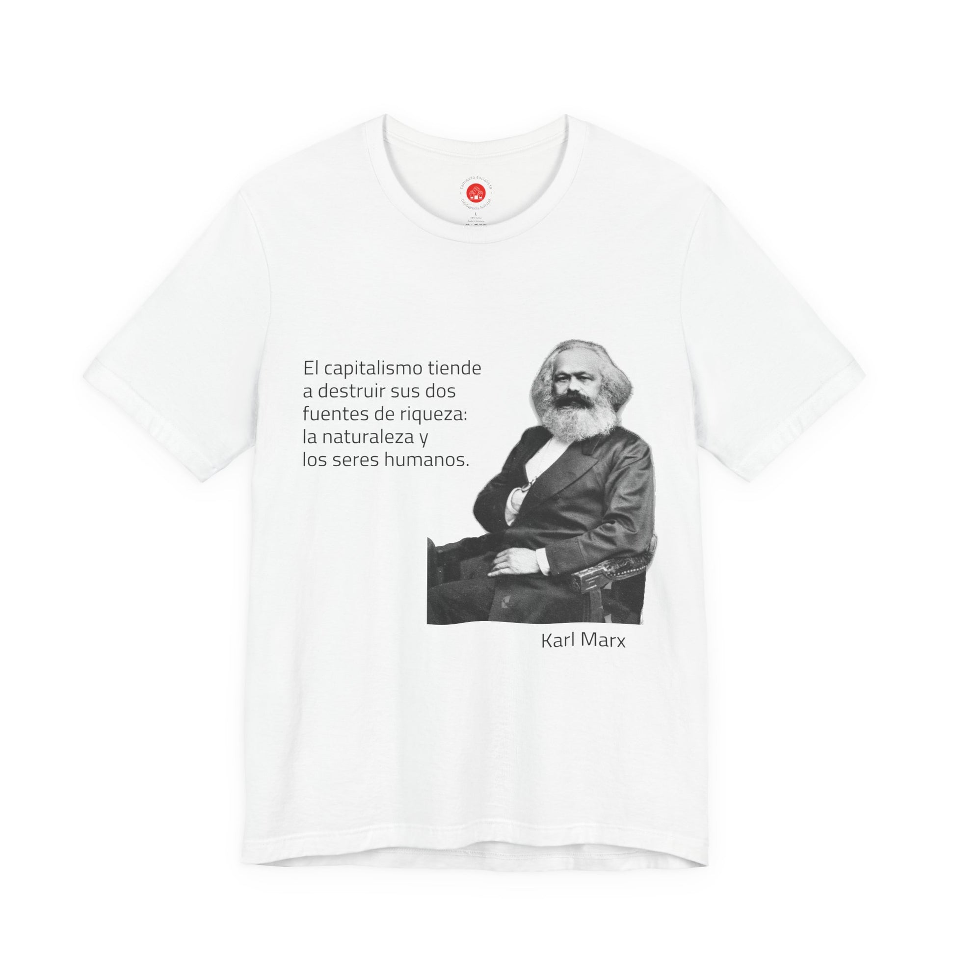 camiseta karl marx capitalismo destruye socialismo mexico