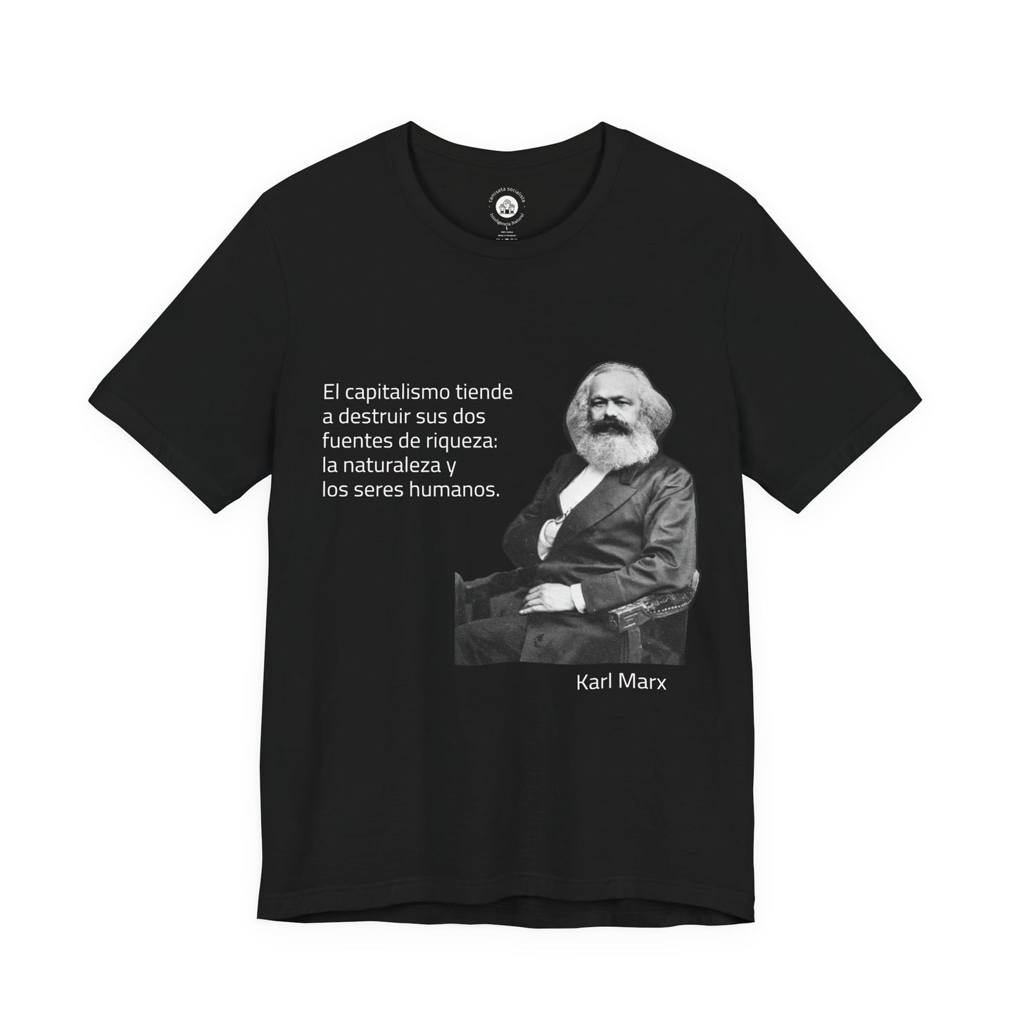 camiseta karl marx capitalismo destruye socialismo mexico