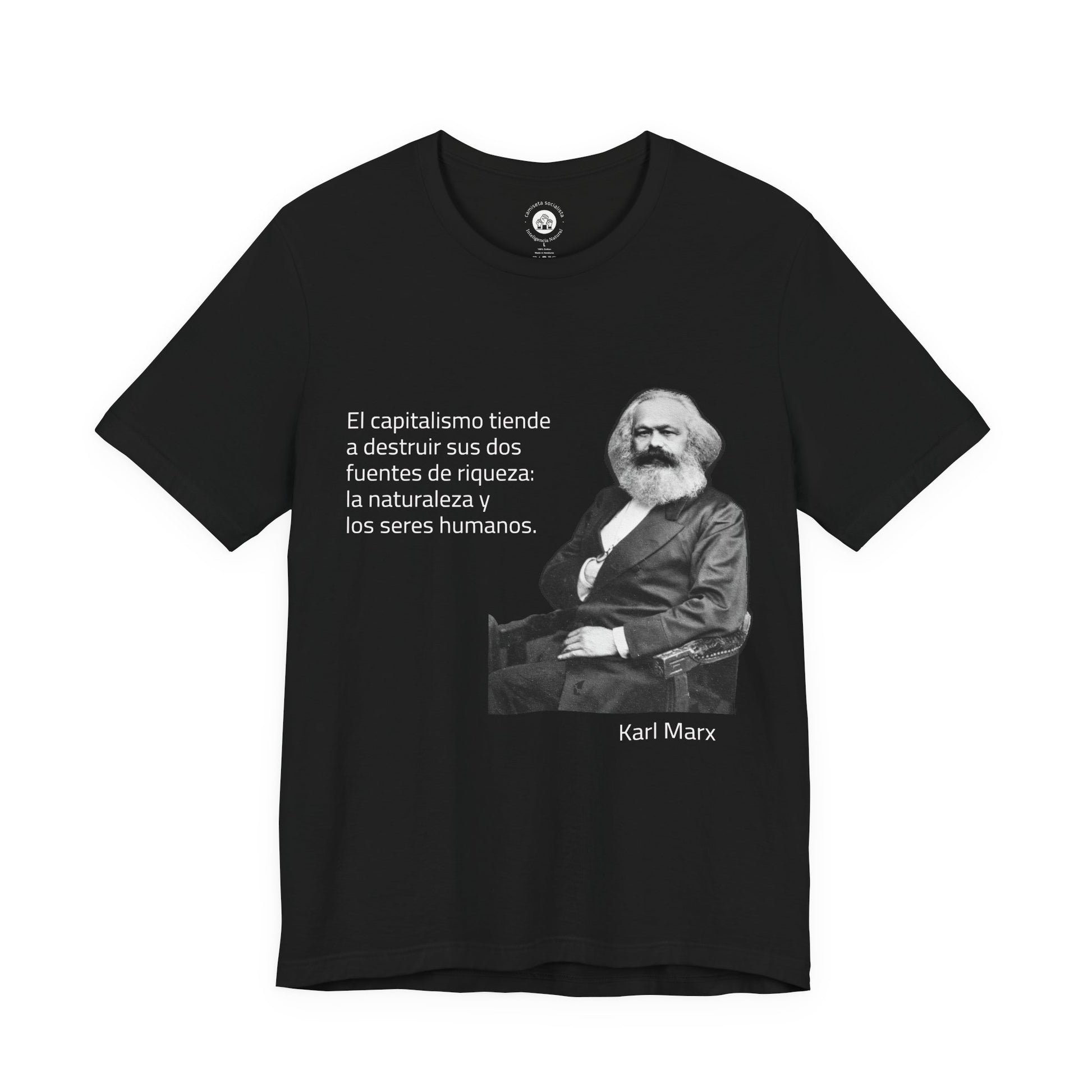 camiseta karl marx capitalismo destruye socialismo mexico