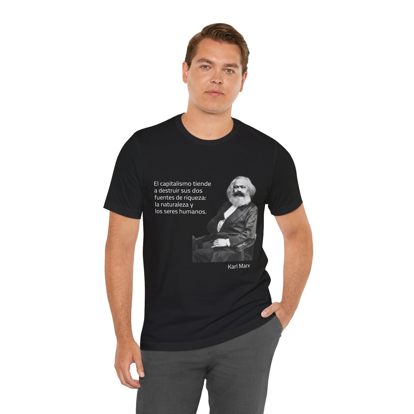 camiseta karl marx capitalismo destruye socialismo mexico